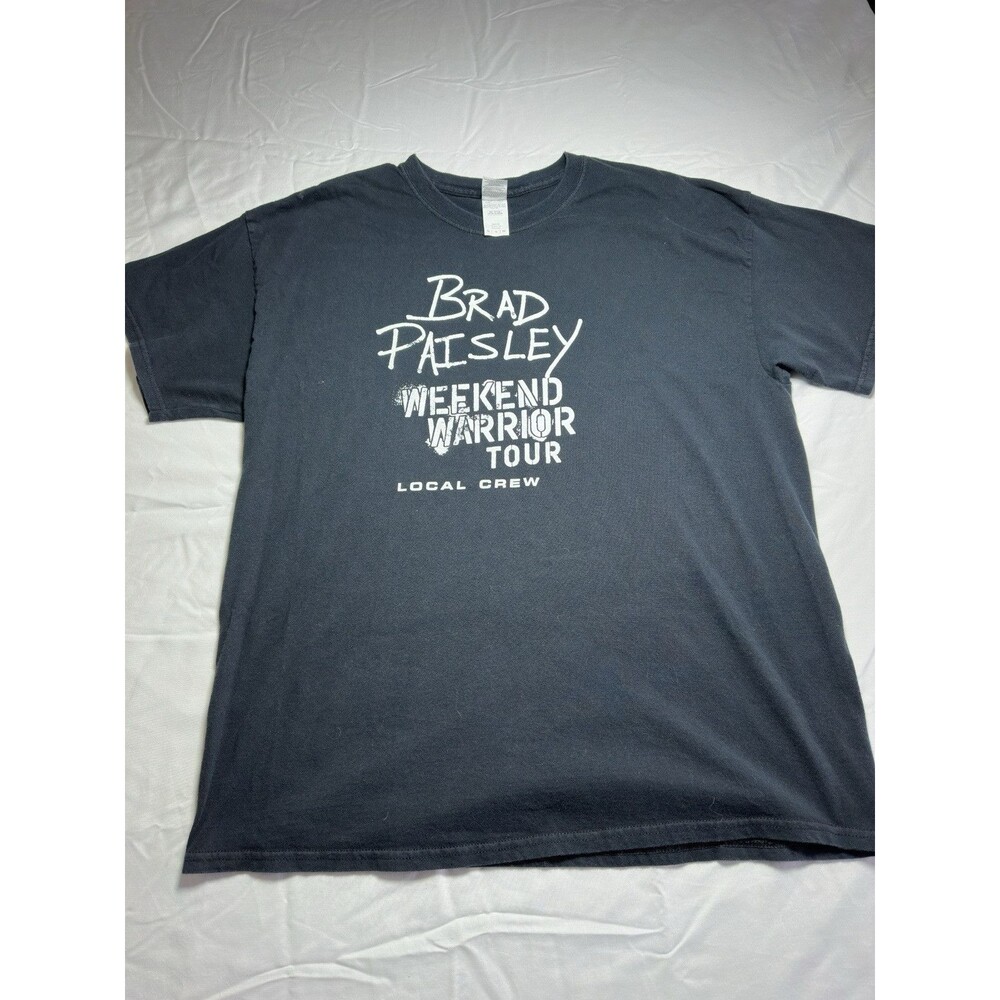 2017 BRAD PAISLEY "Weekend Warrior" Local Crew Concert Tour Black XL T-Shirt